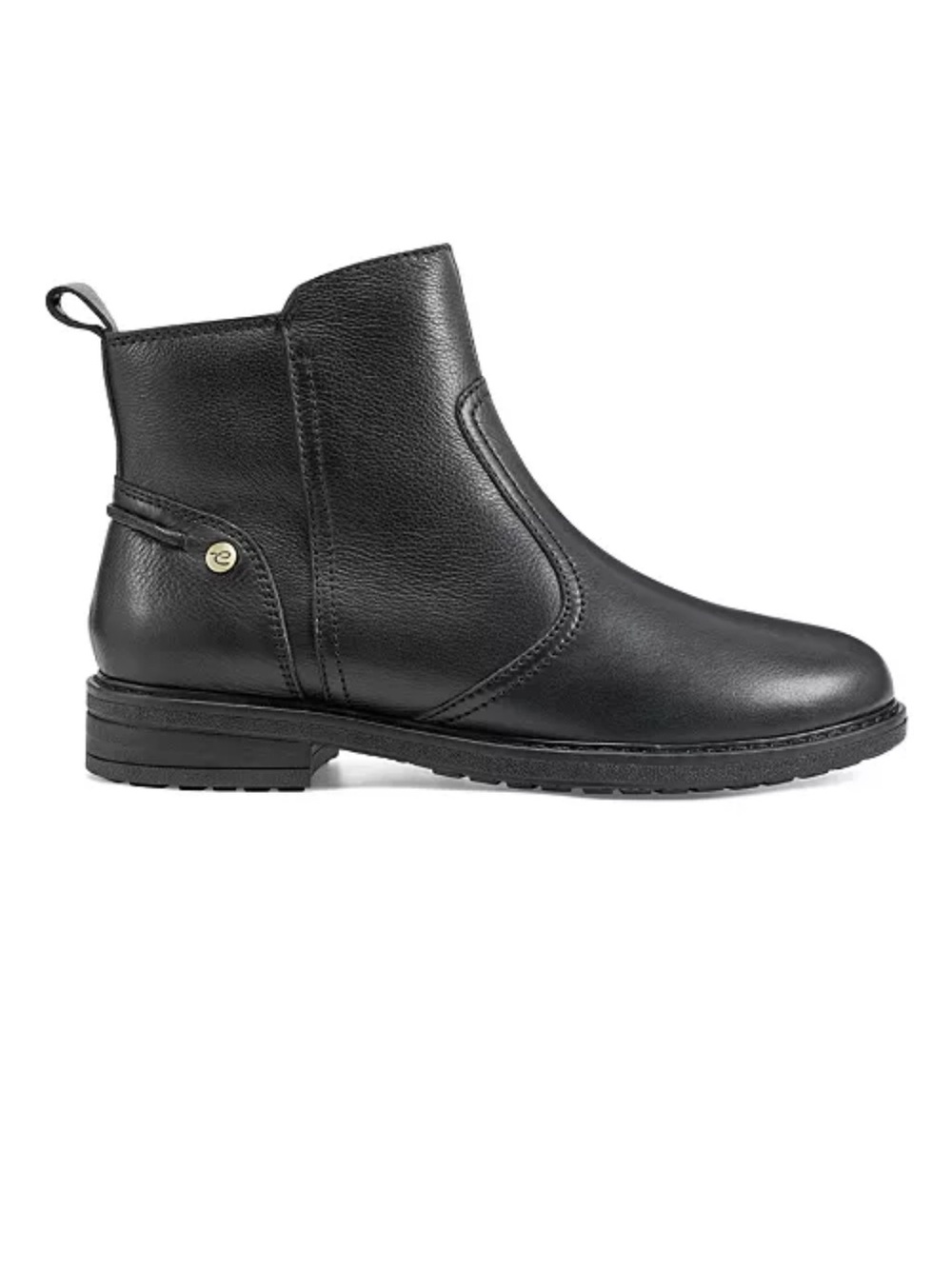 Easy Spirit black leather comfort ankle boots